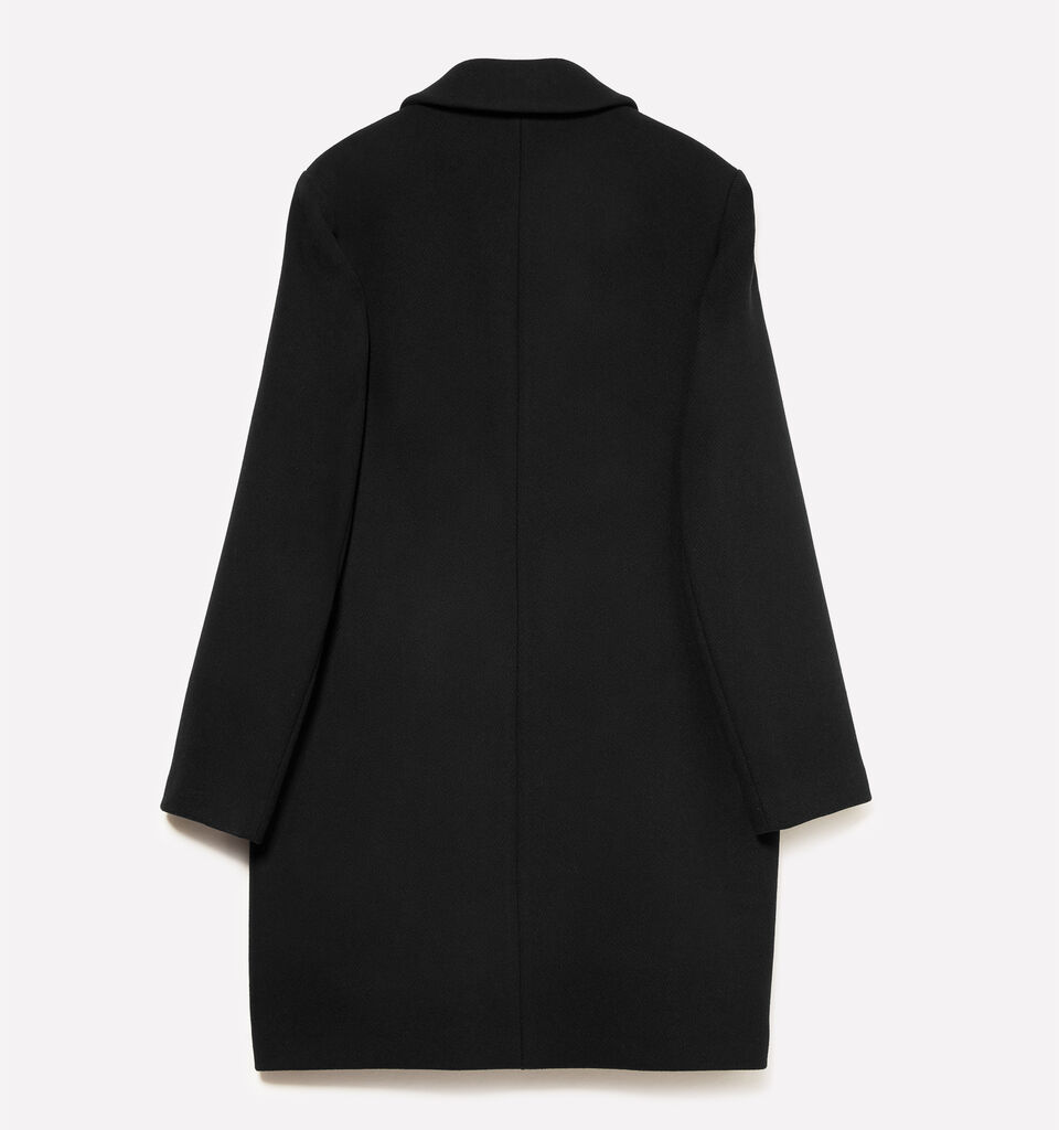 Schwarzer Midimantel - mäntel für damen - Schwarz | Sisley image number 2